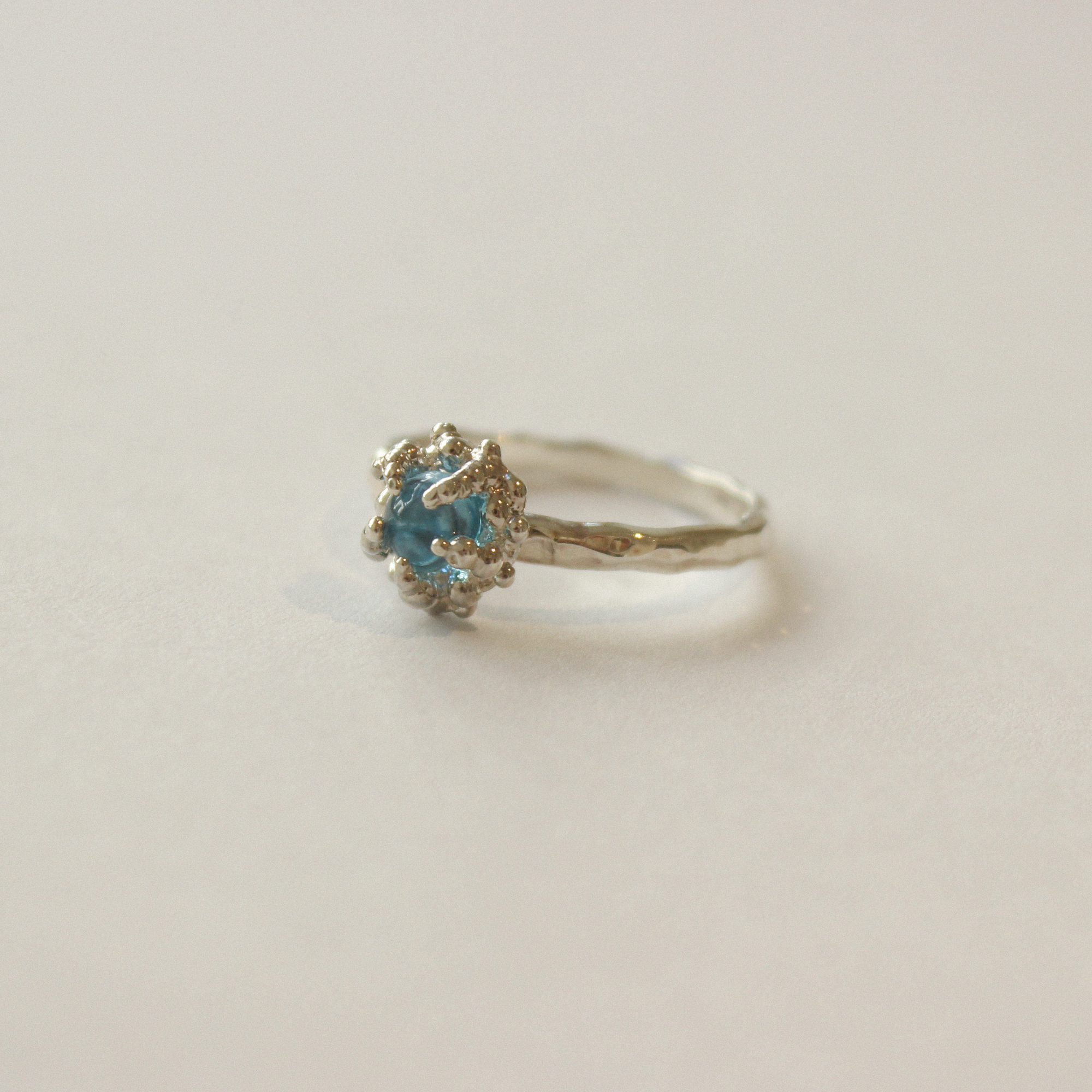 Silver Ring with Topaz "By the Water"