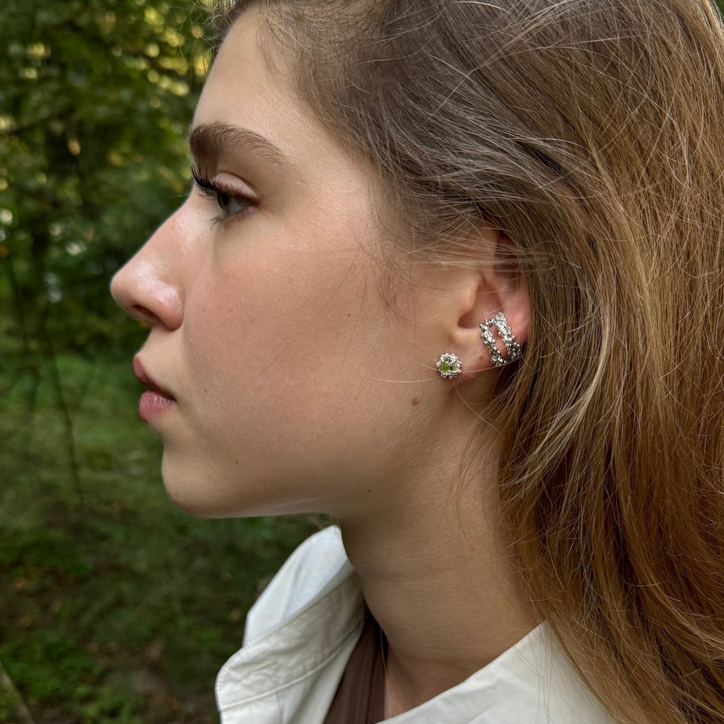 Silver Earrings "By the Nature"