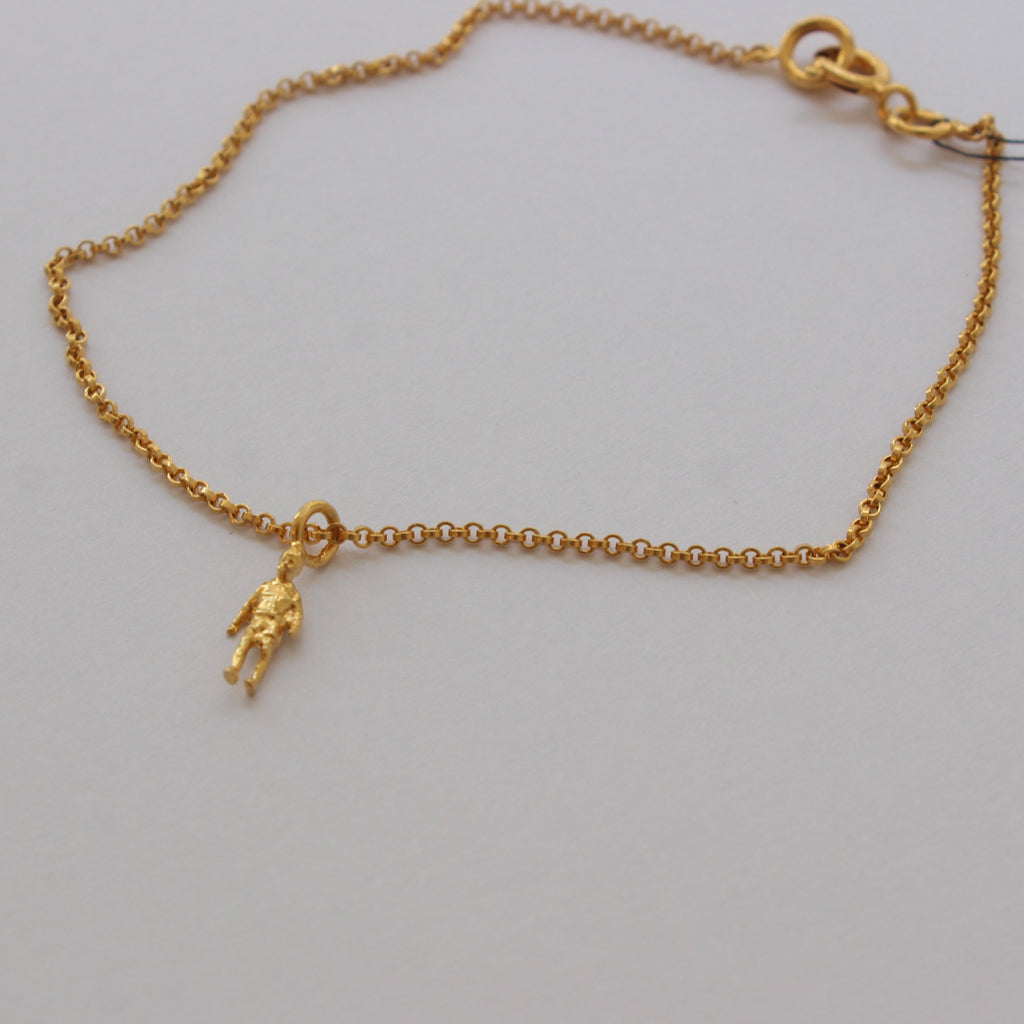 Gold Plated Silver Bracelet "Human Sentiments. Man"