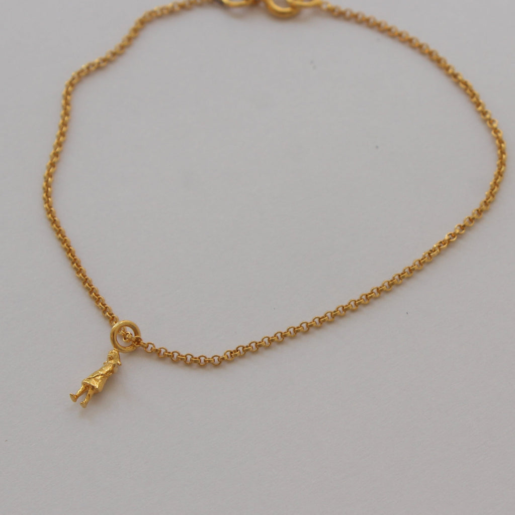 Gold Plated Silver Bracelet "Human Sentiments. Woman"