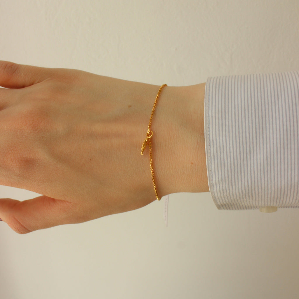 Gold Plated Silver Bracelet "Human Sentiments. Woman"