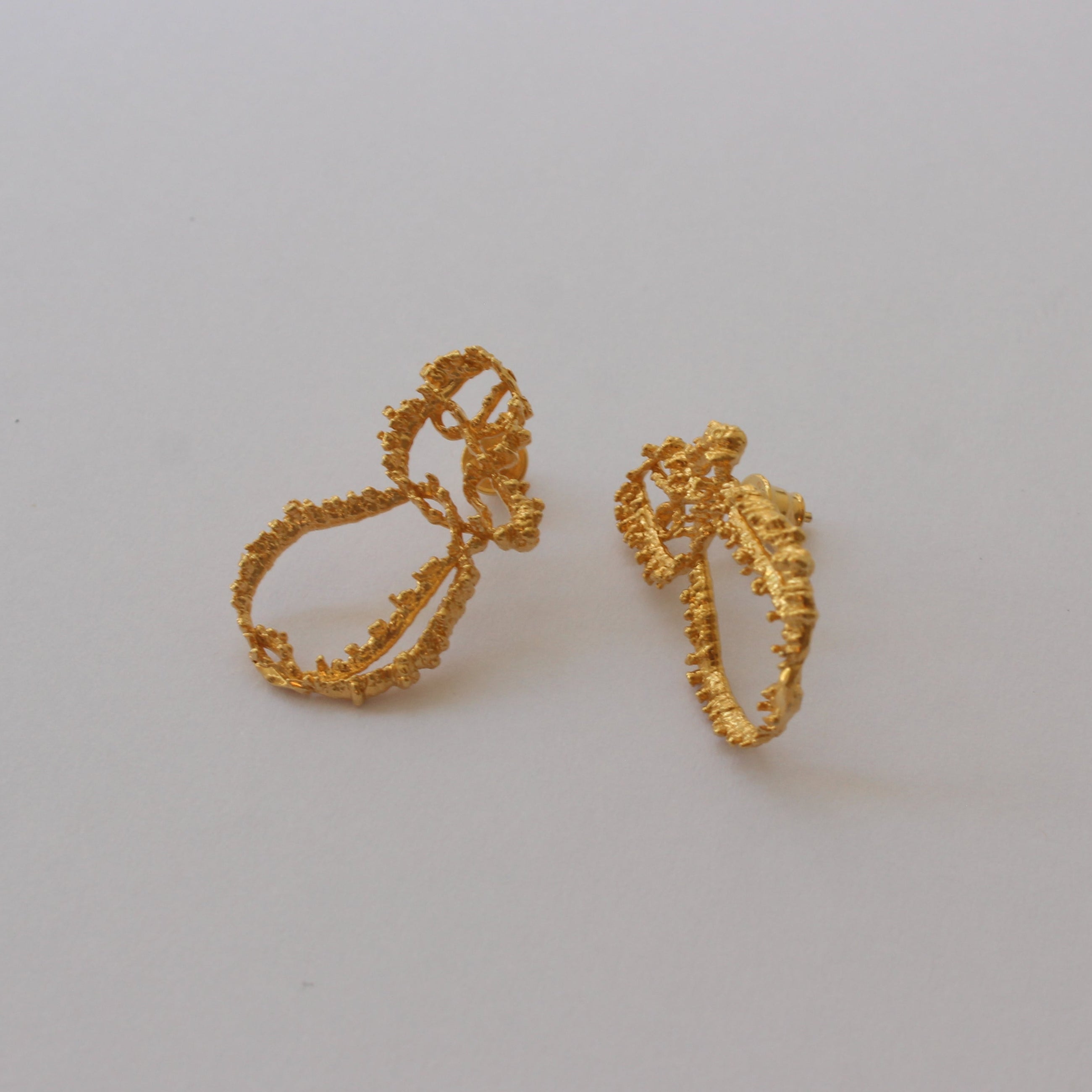 Gold Plated Silver Earrings "Starlite Threads"