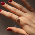 Silver Ring with Quartz "Feel Pink"