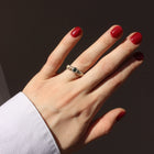 Silver Ring with Green Sapphire "Sapphire Sky"
