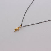 Gold-plated / Oxidised Silver Necklace "All Around She or He"