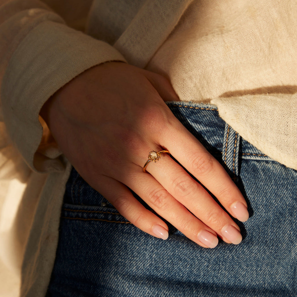 Silver & Diamond Ring "By the White Sea"