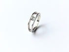 White Gold Ring "OBsess"