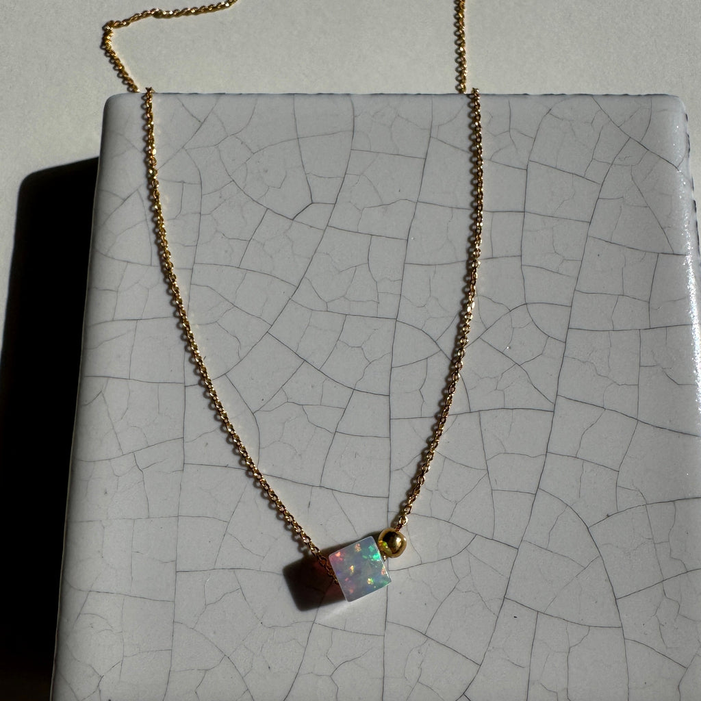 Gold Plated Silver Necklace "Sunbeam"