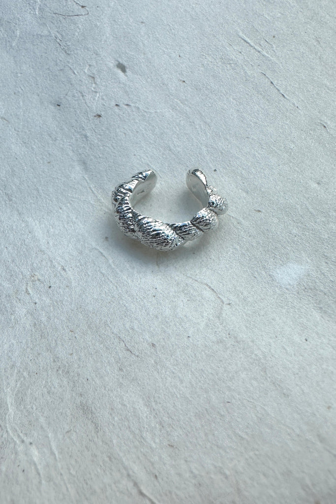 Silver Ear Cuff "Twisted"