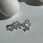 Gold Plated Silver Earrings "Coral Tree", Medium