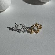 Gold Plated Silver Earrings "Coral Tree", Medium