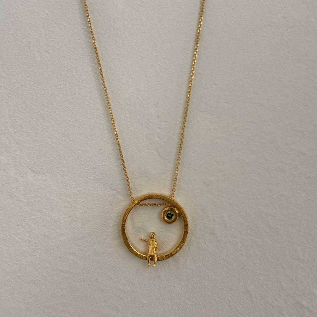 Gold Plated Silver Necklace "All Around Me"