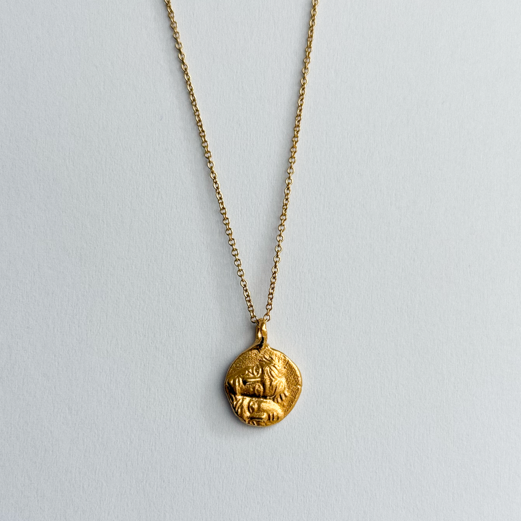 Gold Plated Necklace "The Istros Twins"