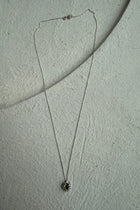 Silver Necklace with Peridote "By the Nature"