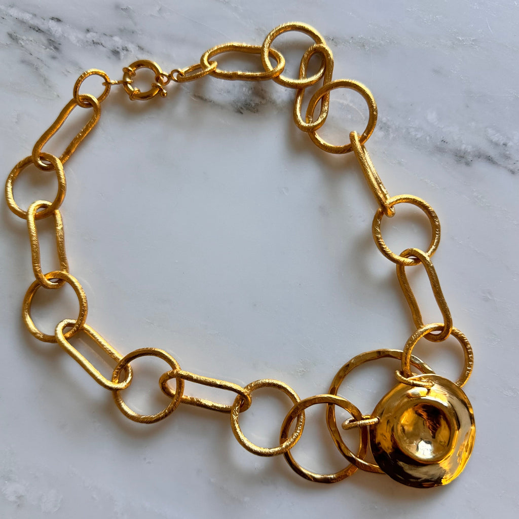 Gold Plated Necklace "Superluck"