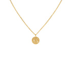Gold Plated Silver Necklace with Diamonds "Written in the Stars"