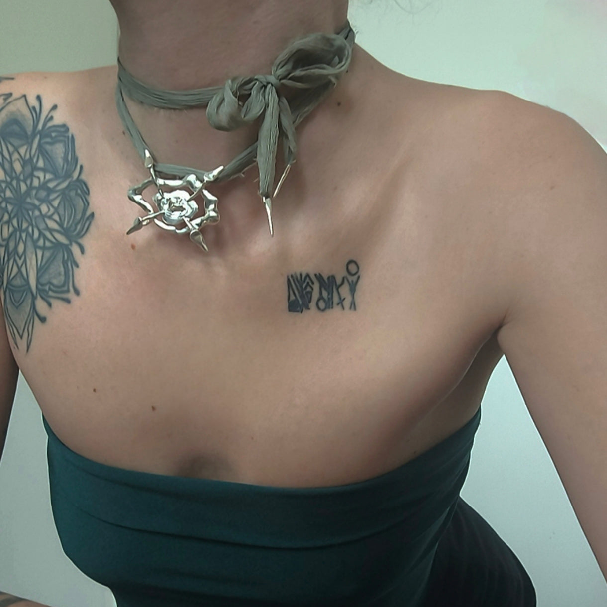 Silver Necklace "Lake"