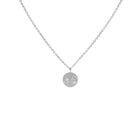 Silver Necklace with Diamonds "Written in the Stars"