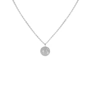 Silver Necklace with Diamonds "Written in the Stars"