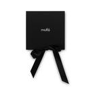 Black gift card with a black ribbon on a white background, featuring the brand 'miutto'.