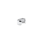 Minimalist silver ear cuff with a smooth, polished finish.