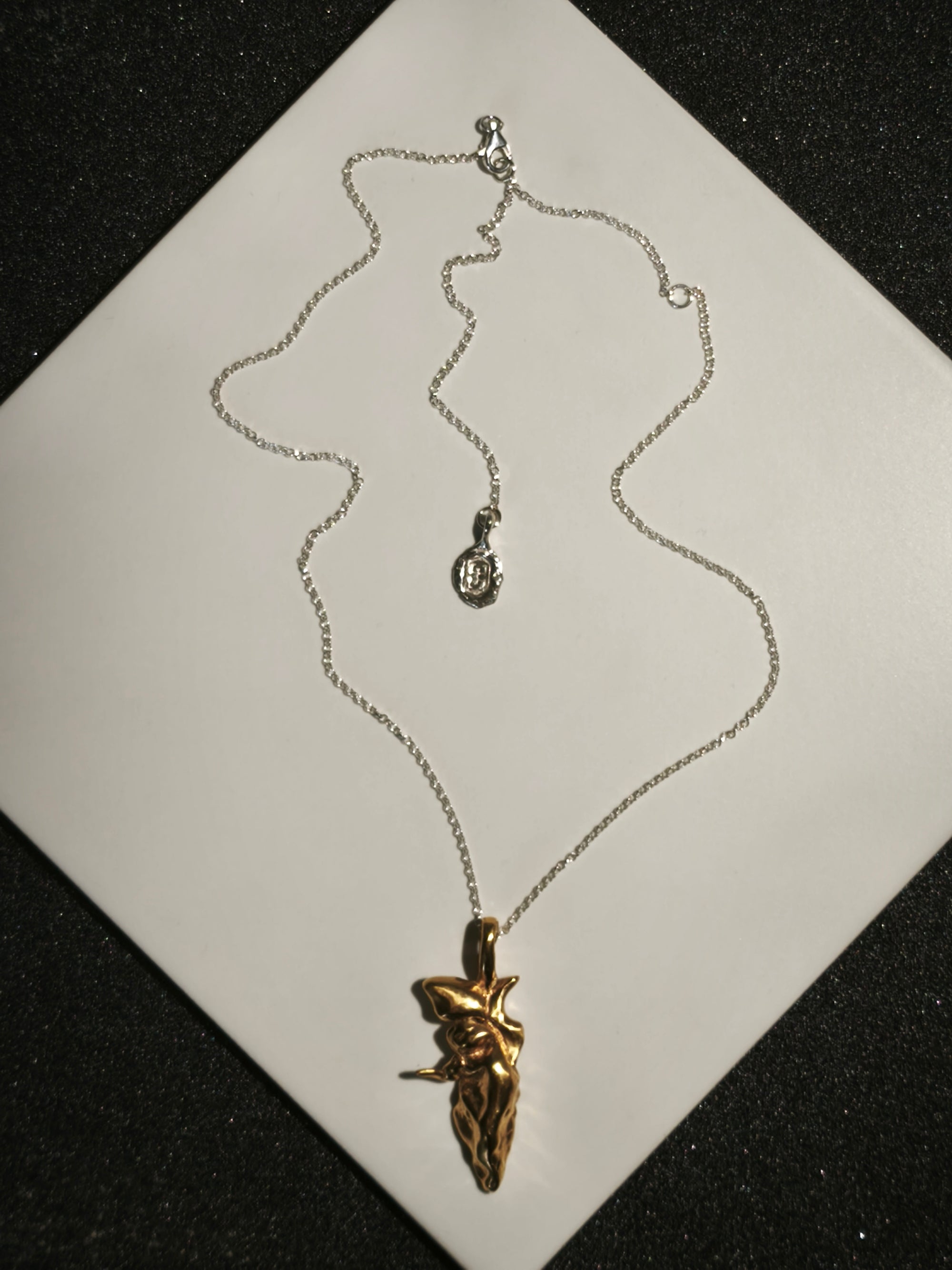 Gold Plated Silver Necklace "Venus.Suave"