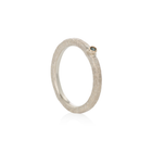 Silver Ring with Blue Diamond