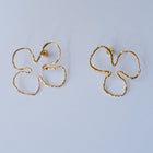 Gold Plated Silver Earrings “Floral Bloom”