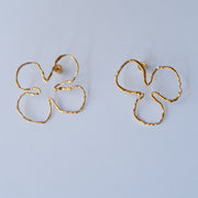 Gold Plated Silver Earrings “Floral Bloom”