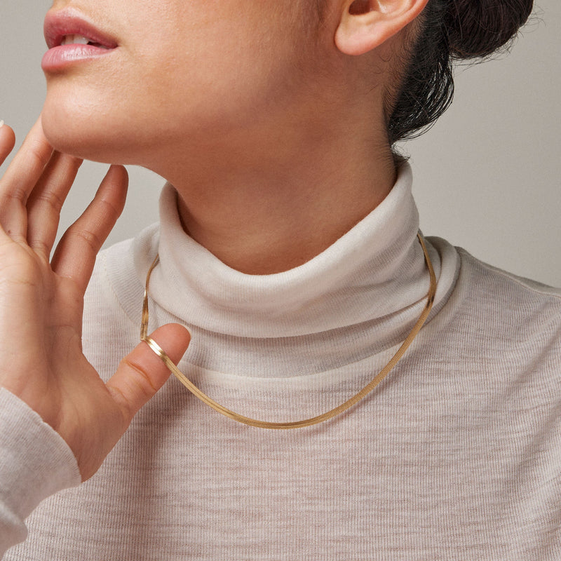 Gold Plated Silver Necklace "Caroline"