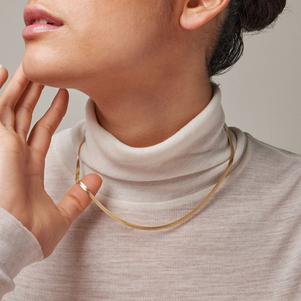 Gold Plated Silver Necklace "Caroline"