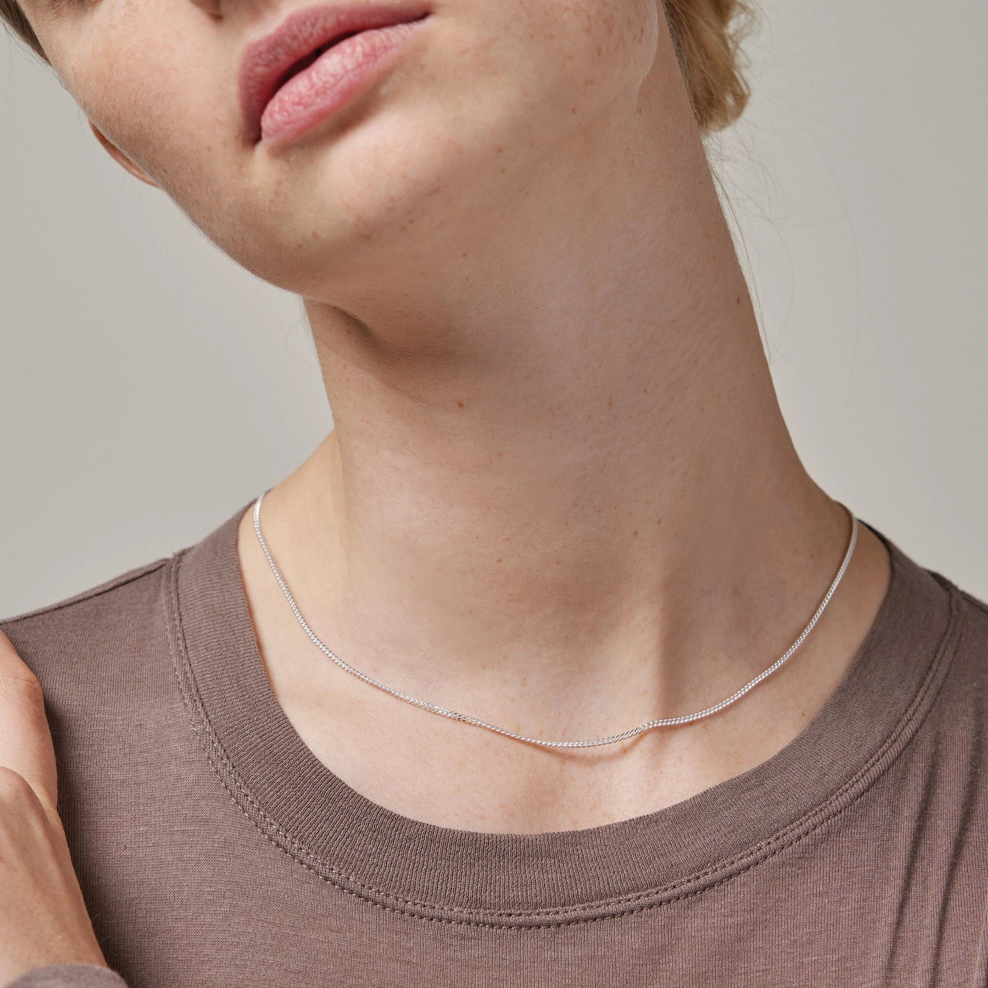Silver Necklace "Crub Chain"