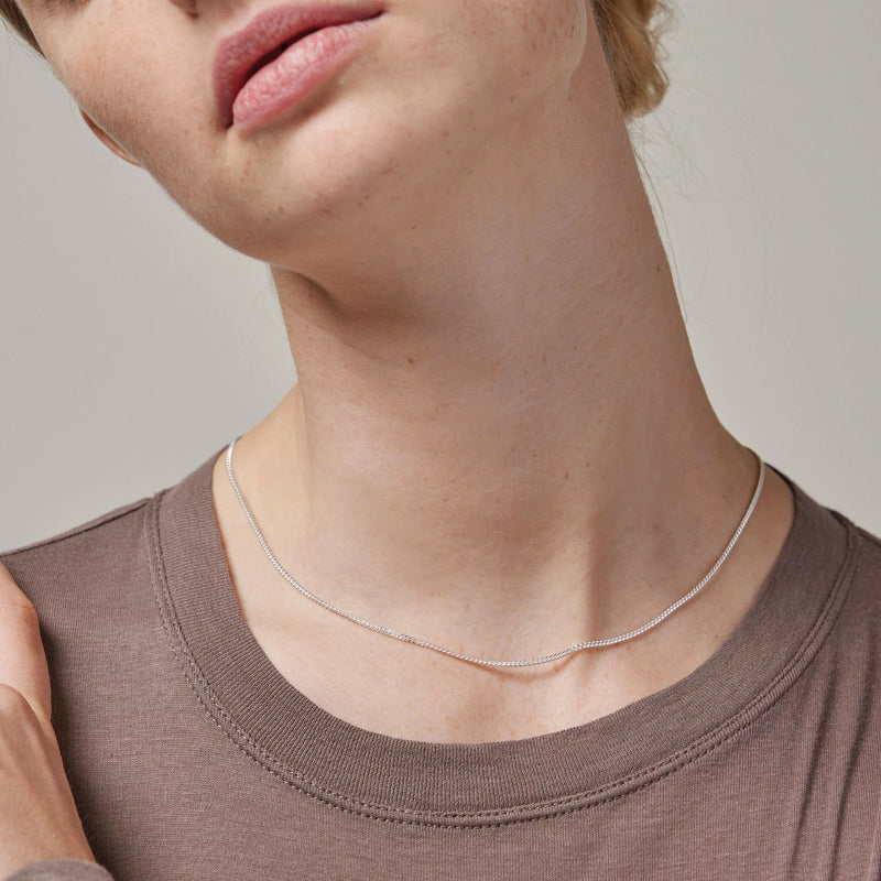 Silver Necklace "Crub Chain"