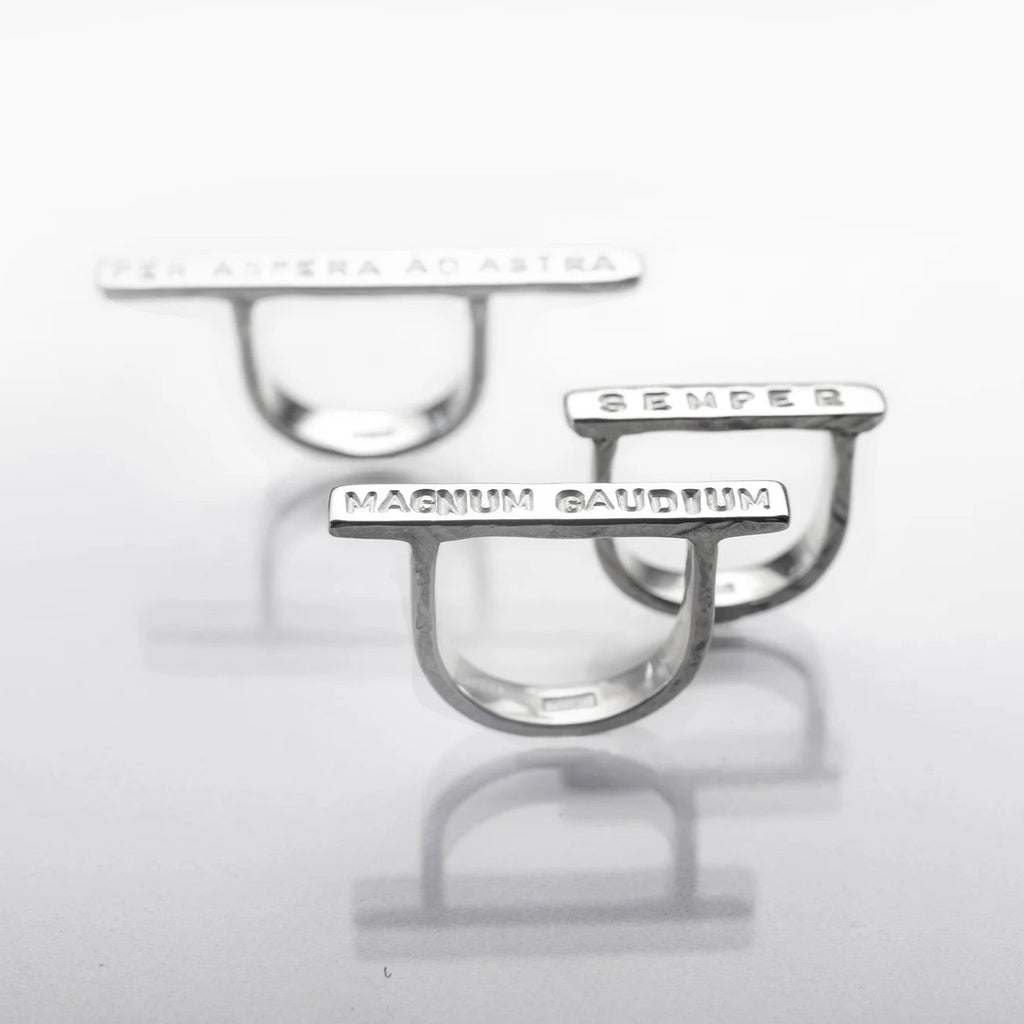 Silver Ring "Per Aspera Ad Astra"