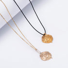 Pure Yellow Gold Necklace "Rose"