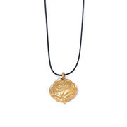 Pure Yellow Gold Necklace "Rose"