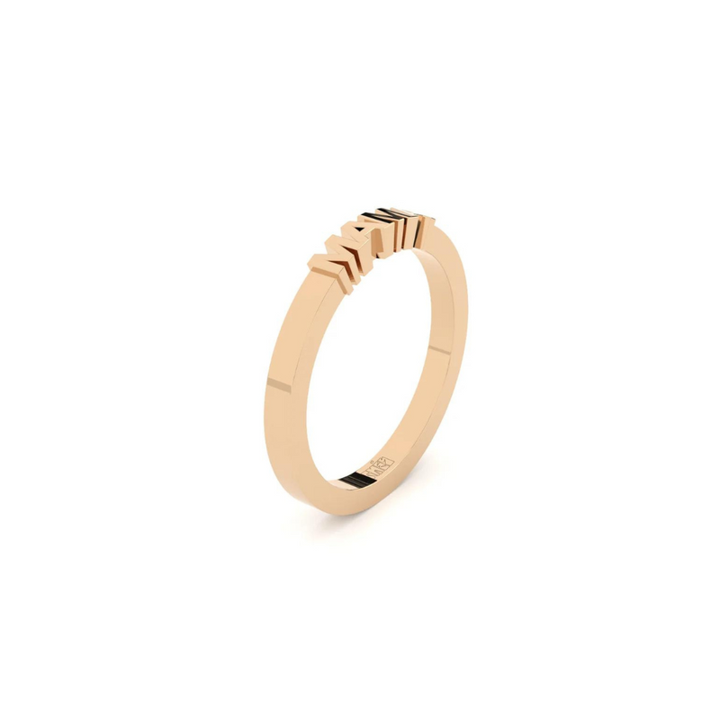Rose Gold Ring "Mama"