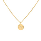Gold Plated Silver Necklace with Diamonds "Written in the Stars"