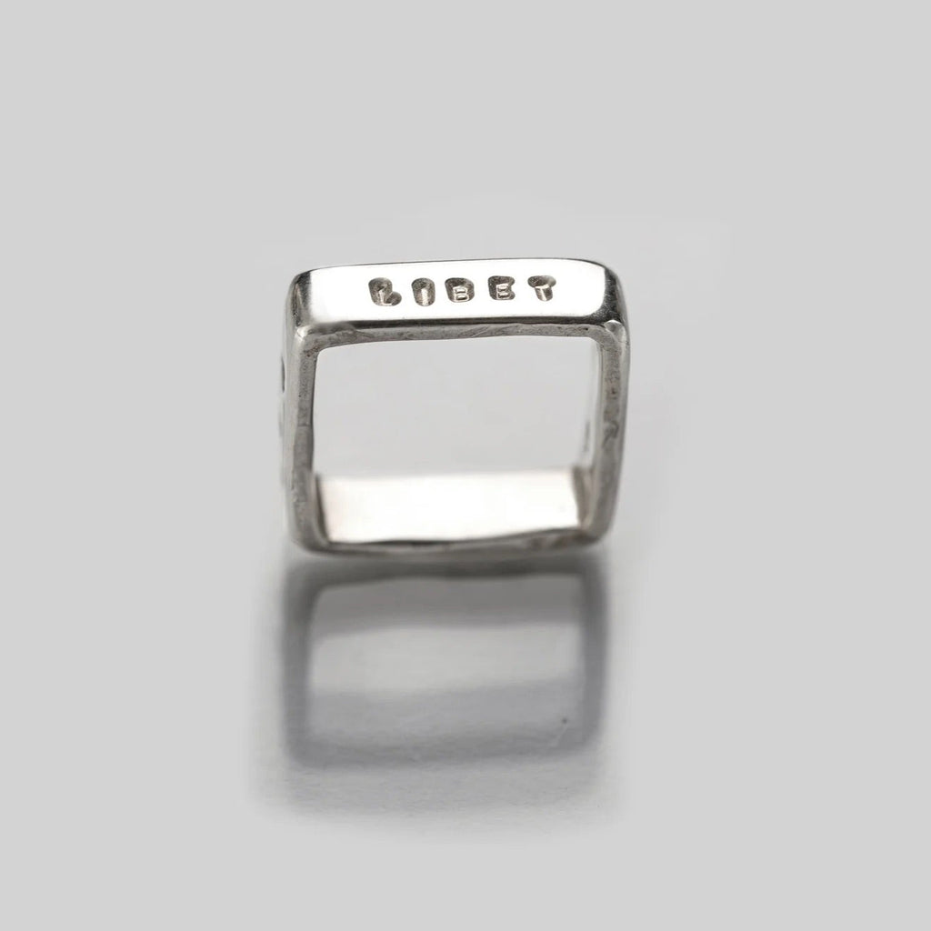 Silver Ring "Omnia In Manibus Tuis"