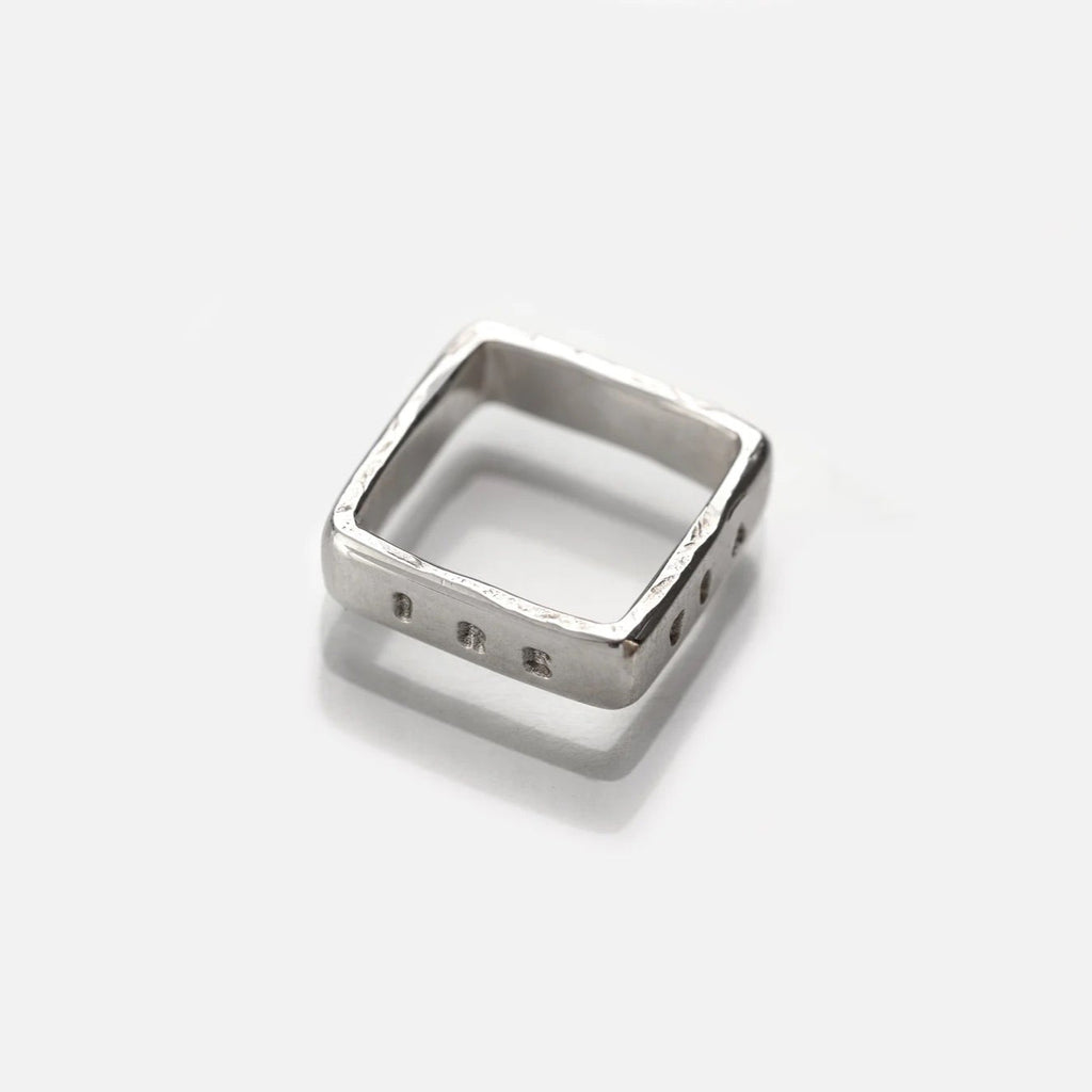 Silver Ring "Omnia In Manibus Tuis"