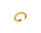 A polished gold-plated silver ear cuff, shown on a plain white background.