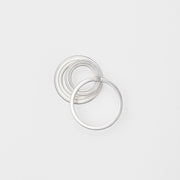 Sidabriniai auskarai „Orbit Dual C-Line"