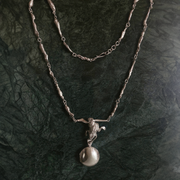 Silver Locket Necklace "Fortune"