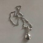 Silver Locket Necklace "Fortune"