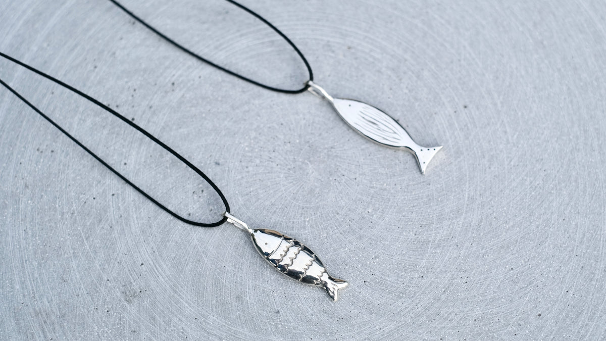 Silver Necklace "Silver Fish"