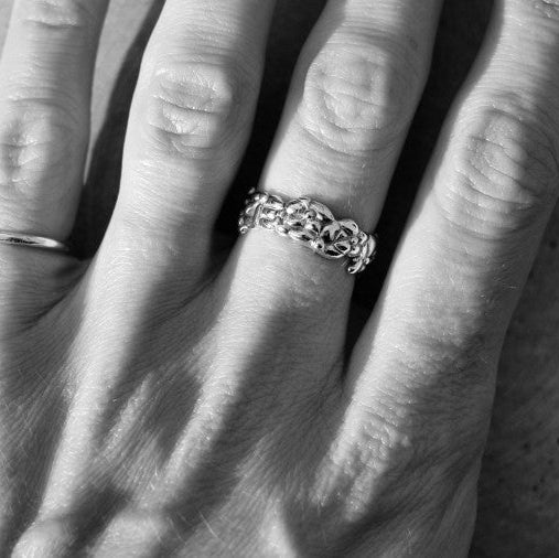 Silver Ring "Flowers"