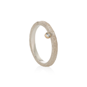 Silver Ring with Diamond