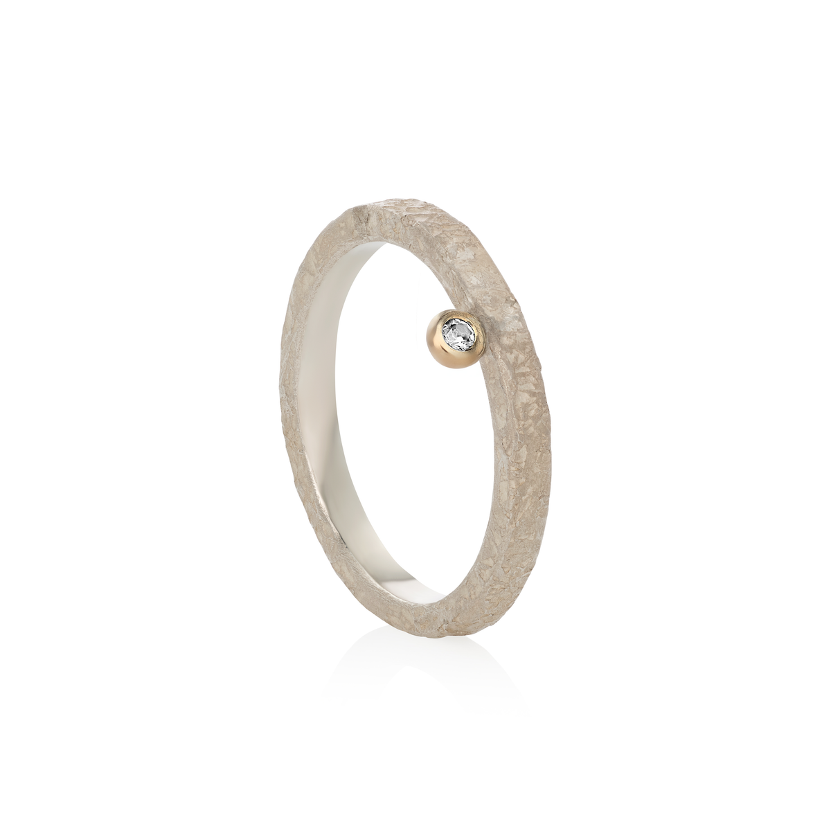 Silver Ring with Diamond