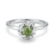 Silver Ring with Peridot "By the Nature"