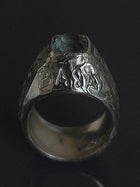 Silver Ring with Tourmaline "Barefoot"